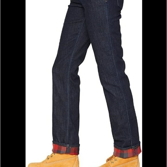 Carhartt Blaine Flannel Lined Jean's Rugged Flex Straight Leg 16R - Picture 4 of 5